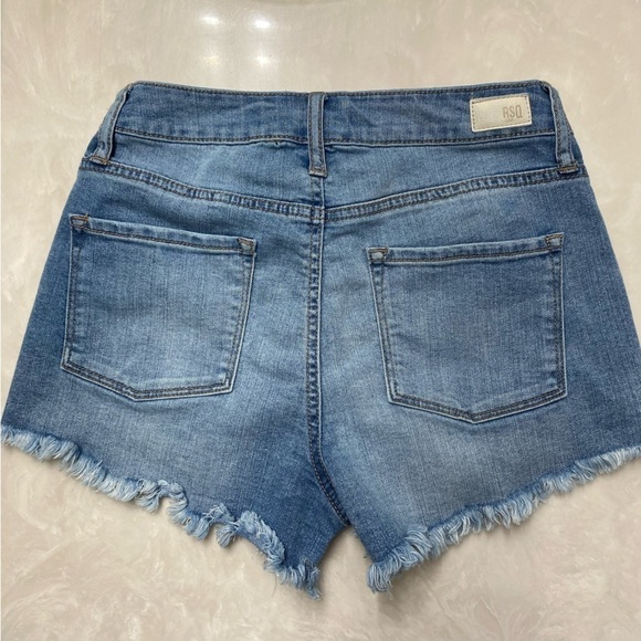 RSQ High Rise Jean Shorts Button Fly Size 1 - Picture 5 of 14